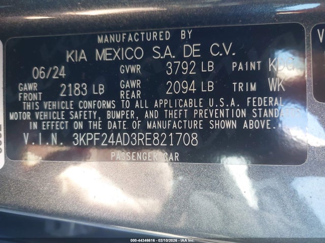 Kia Forte Lx