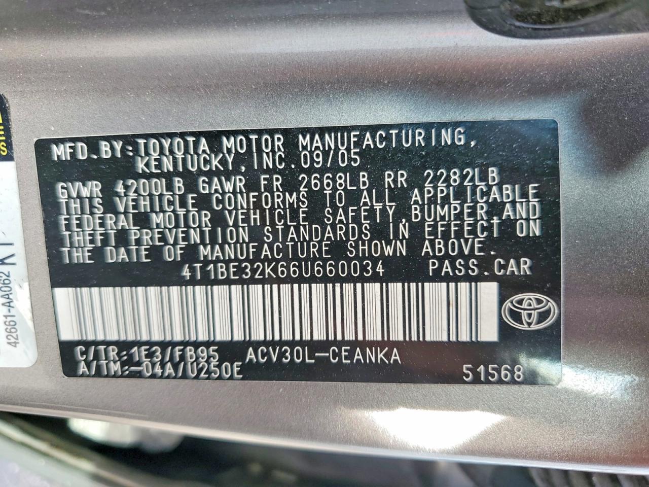 Toyota Camry Standard