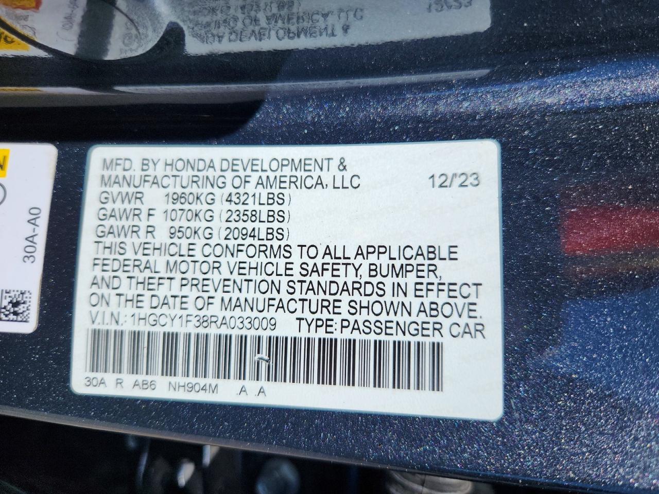 Honda Accord Ex