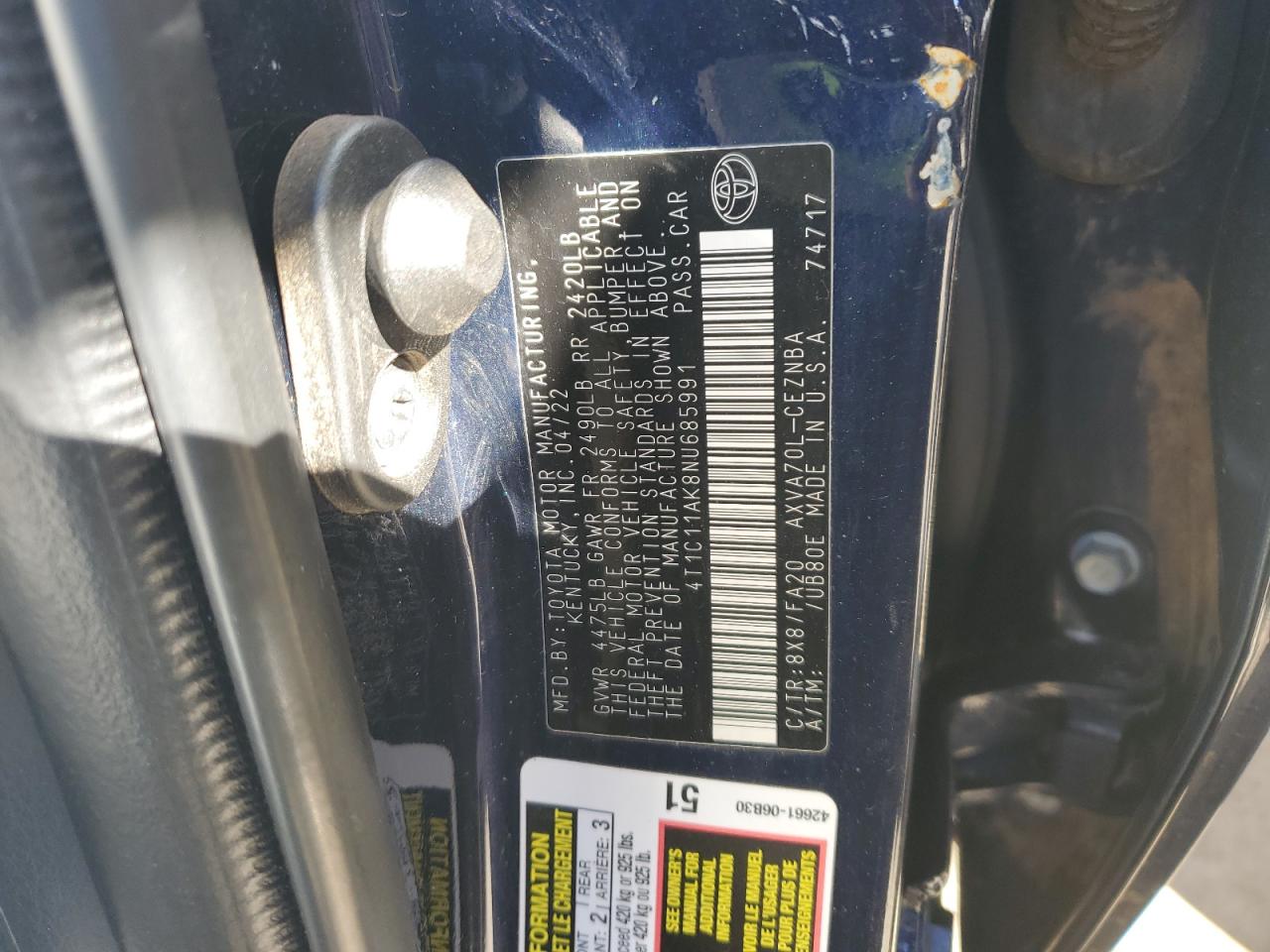 Toyota Camry Le