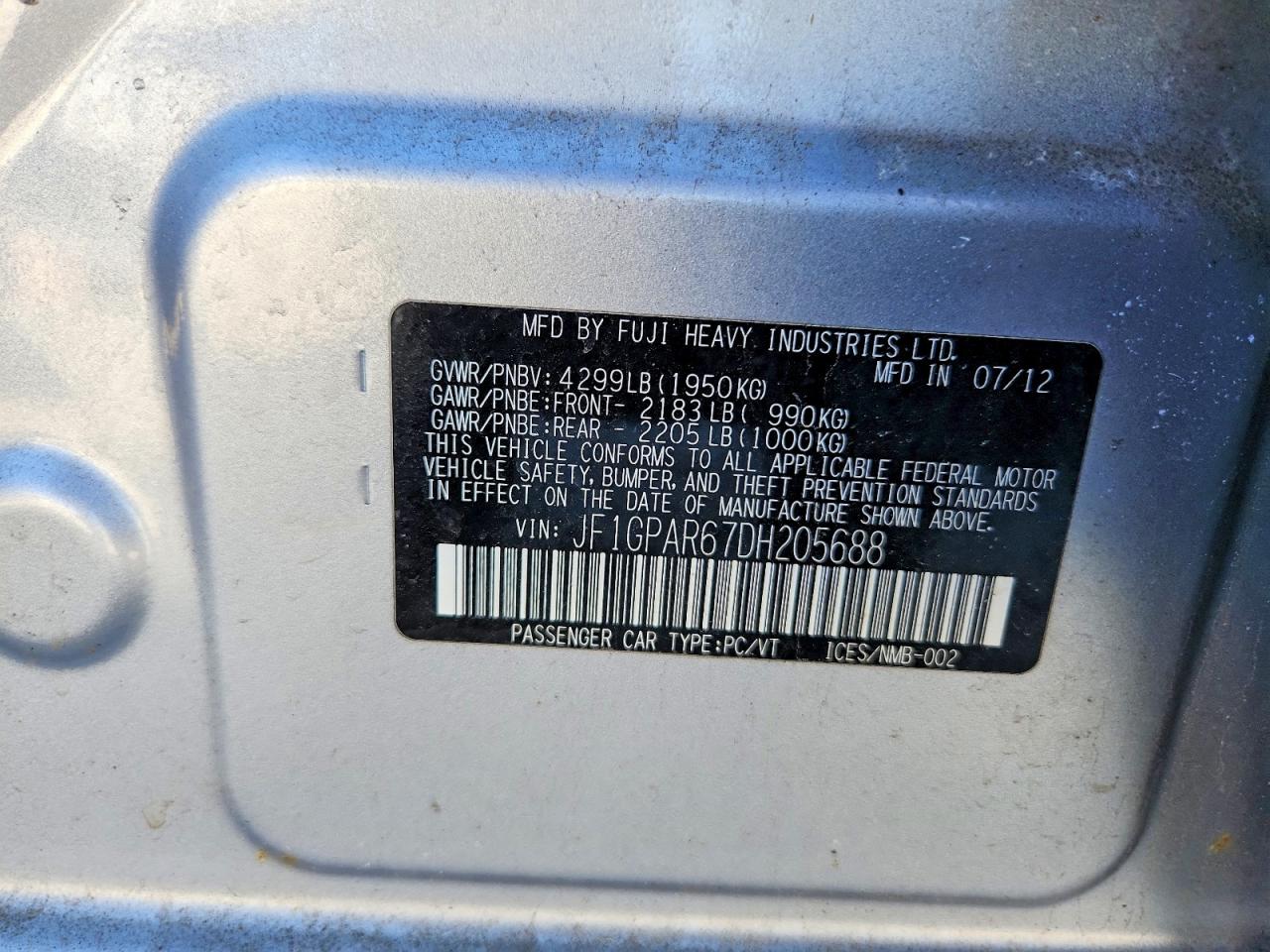 Subaru Impreza Sport Limited