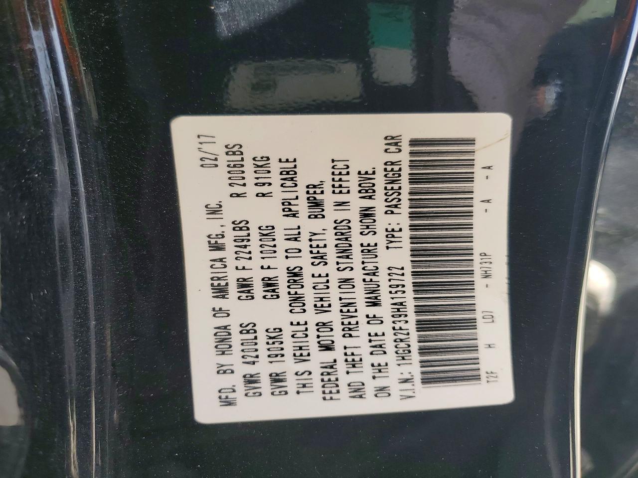 Honda Accord Lx