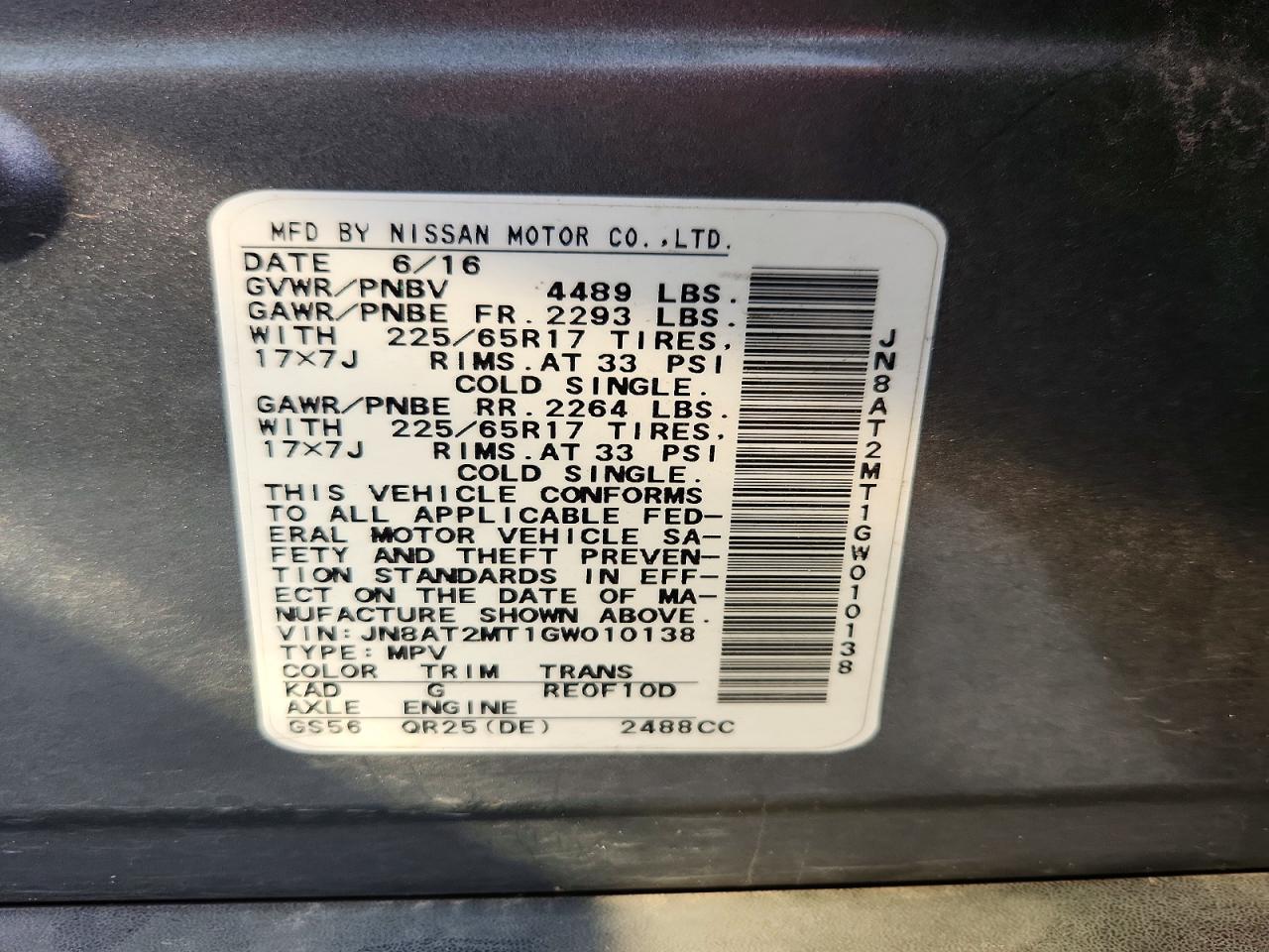 Nissan Rogue Sv