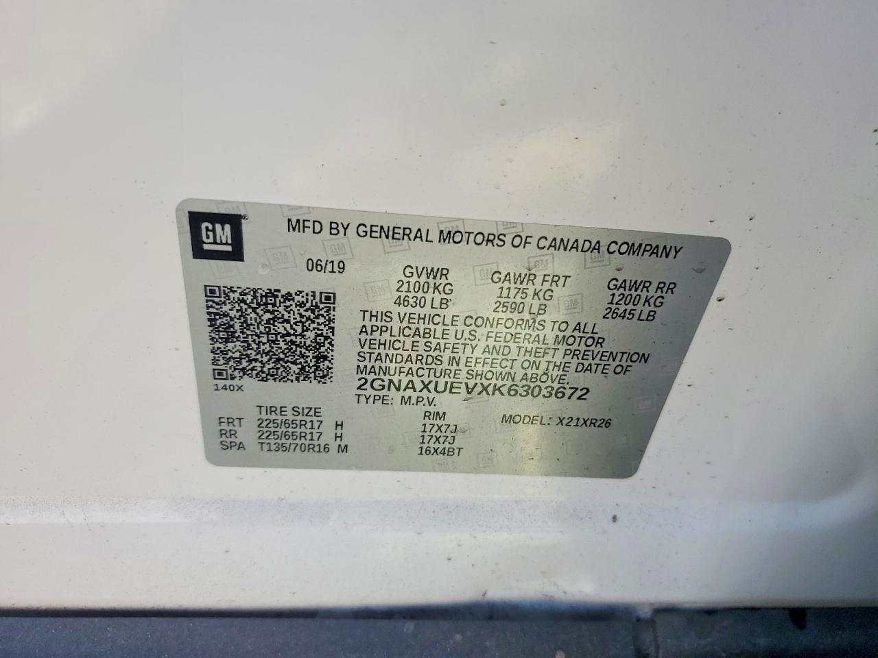 Chevrolet Equinox Lt