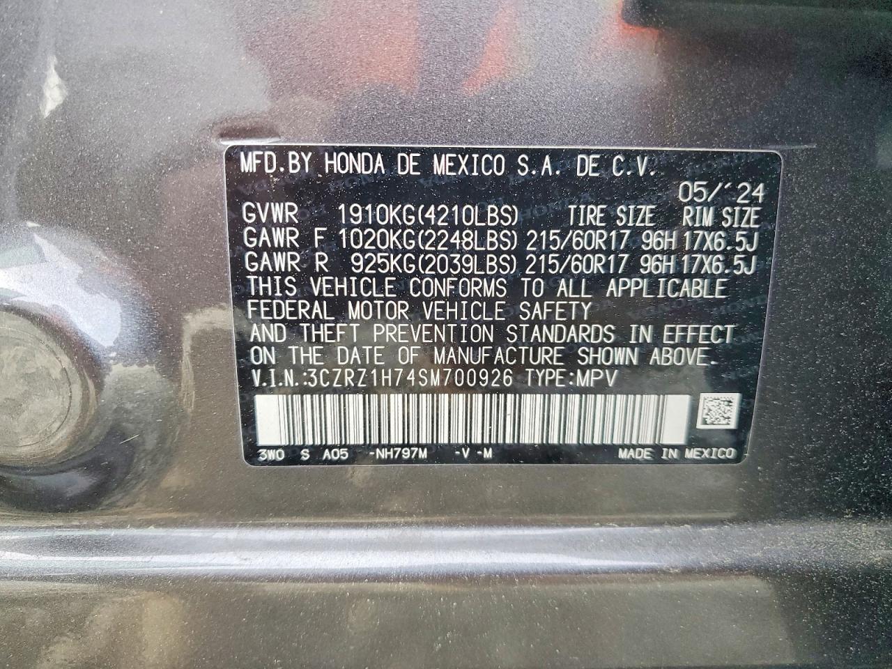 Honda HR-V Exl