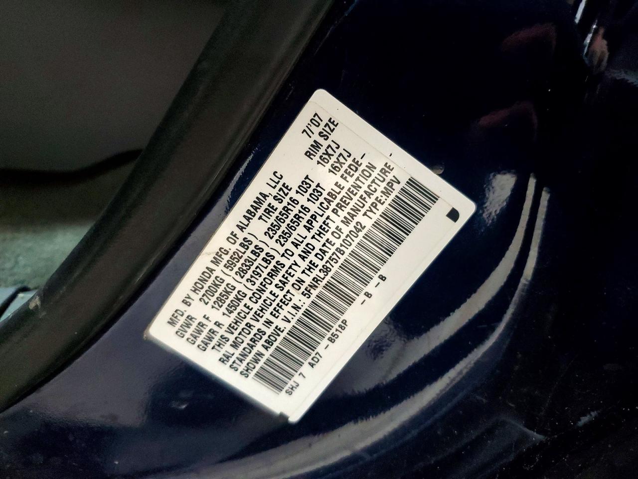Honda Odyssey Exl