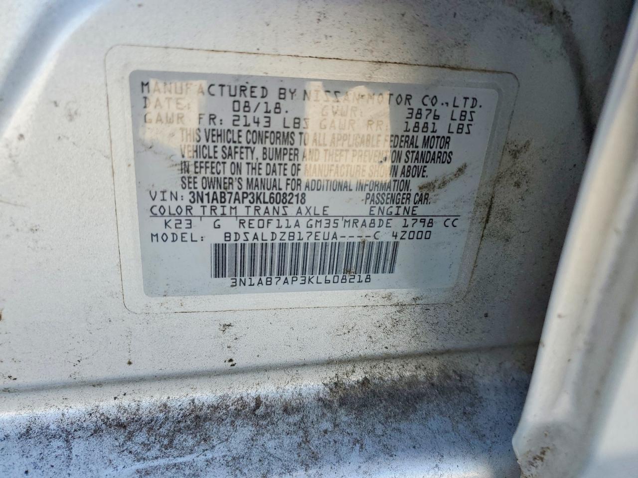 Nissan Sentra Sv