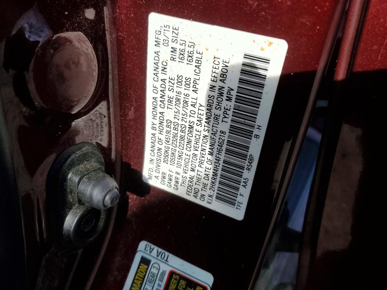 Honda Crv Lx