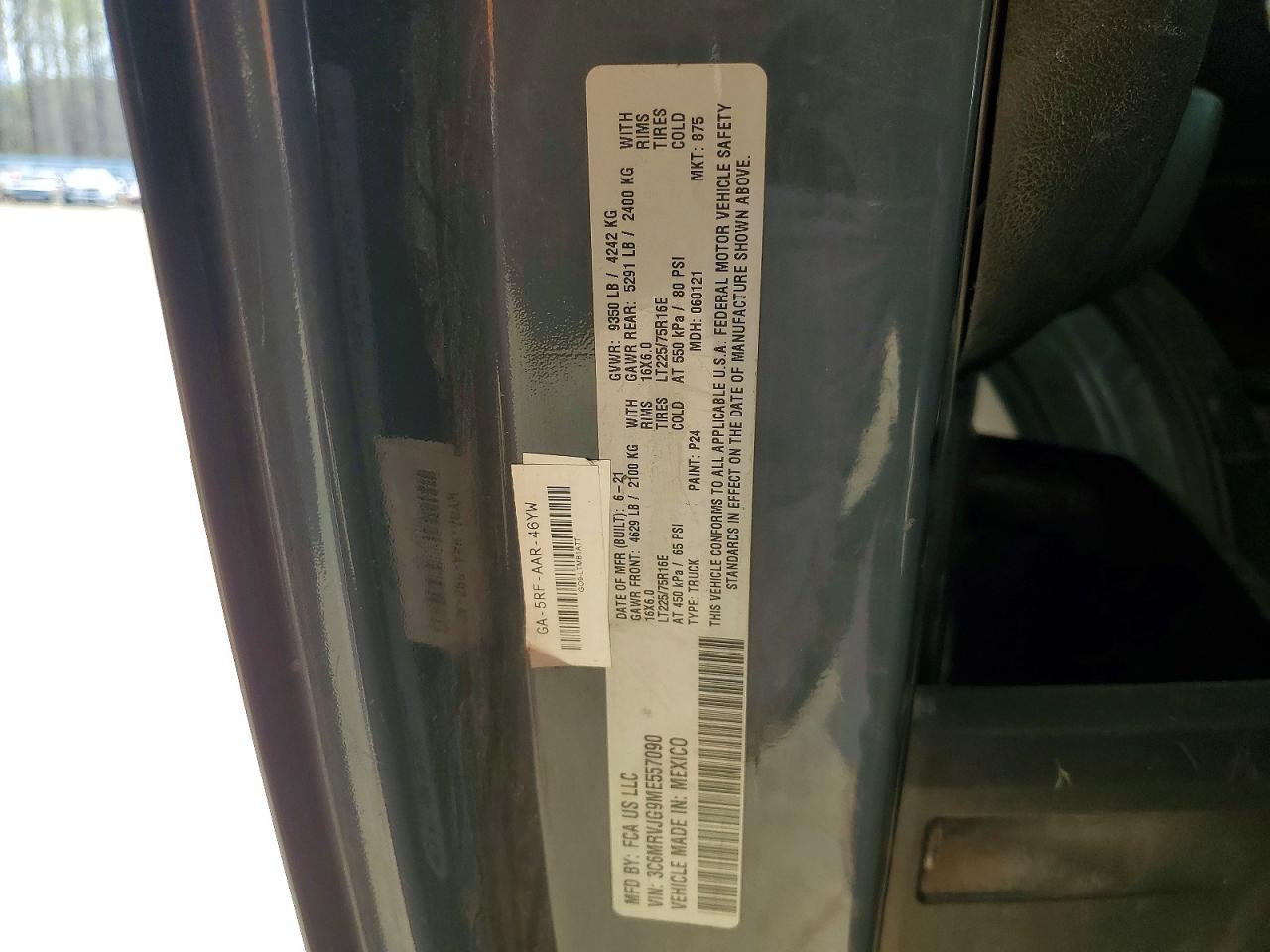 Ram Promaster 3500 High