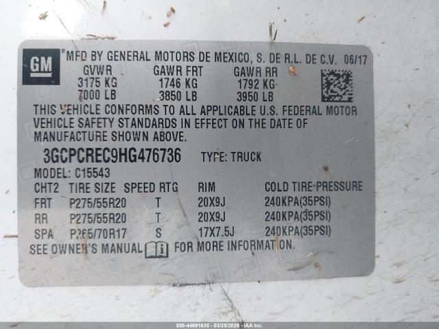 Chevrolet Silverado 1500 1lt