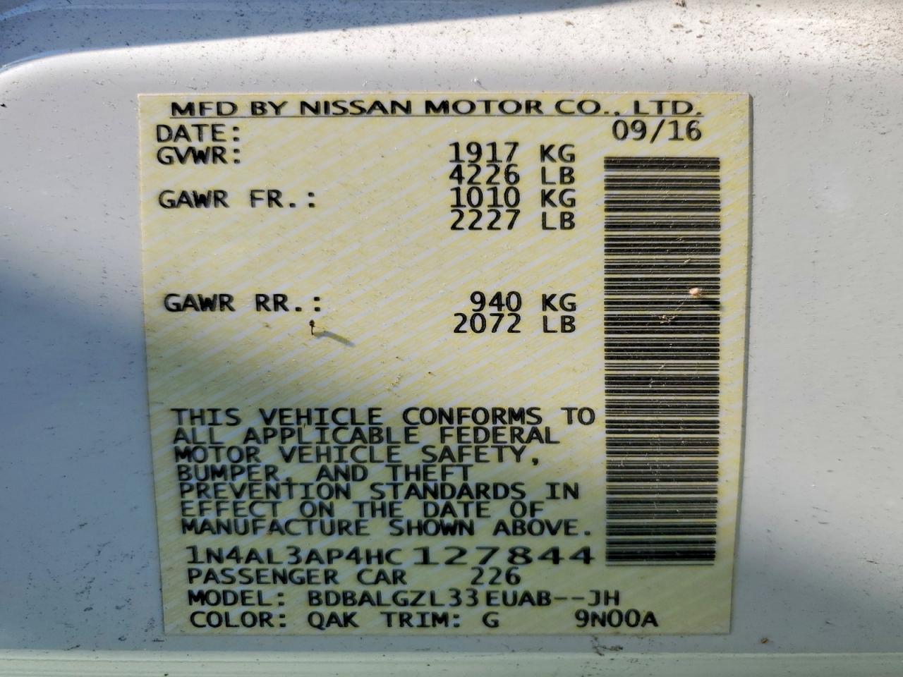 Nissan Altima 2.5 S