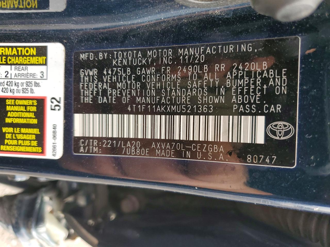 Toyota Camry Xle