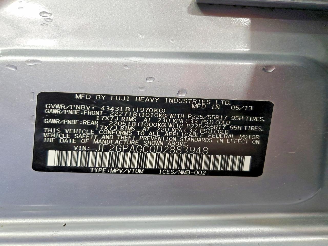 Subaru Xv 2.0 Limited