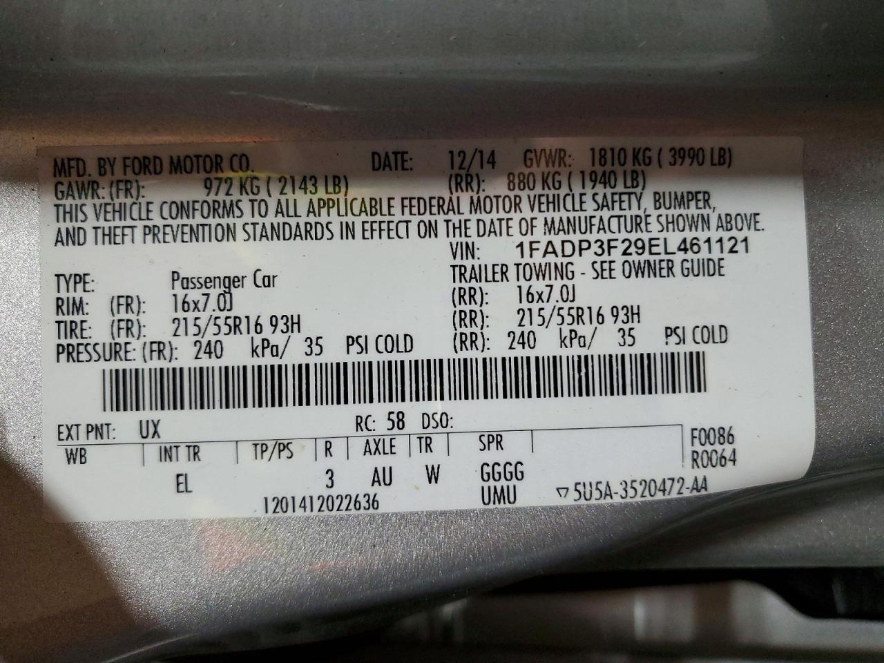 Ford Focus Se