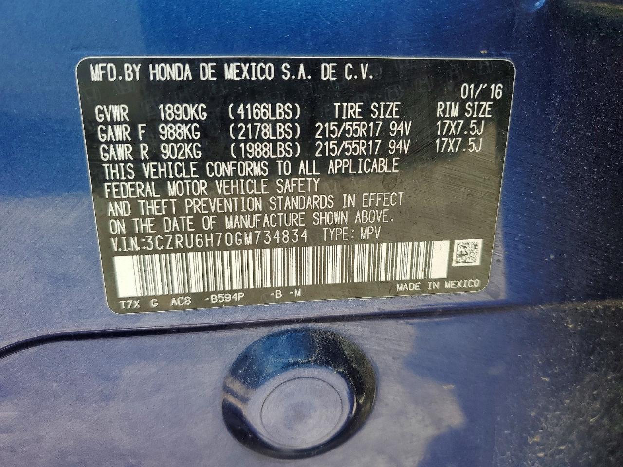 Honda HR-V Exl