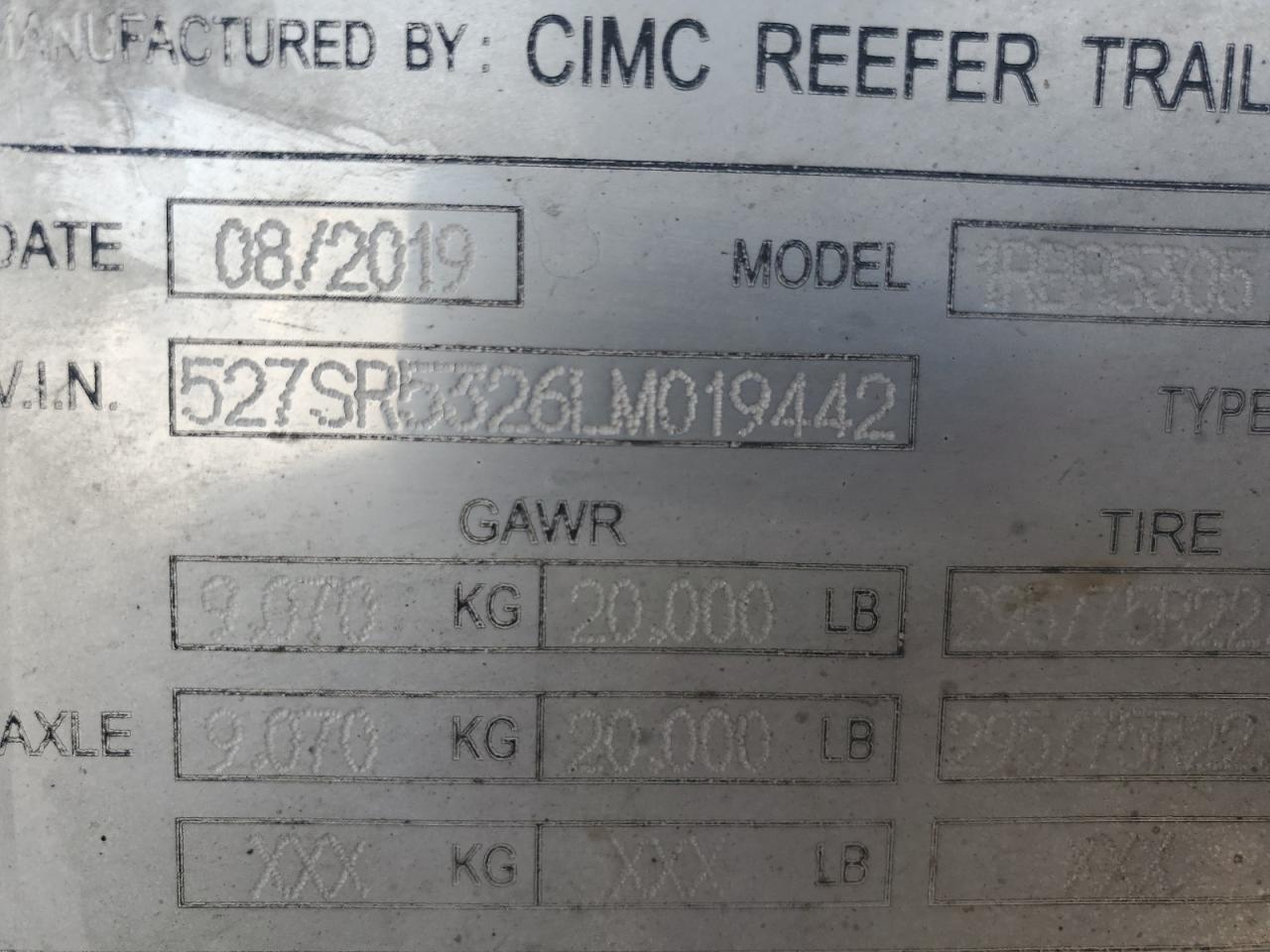 Cimc Reefer Trailer Reefer Trl