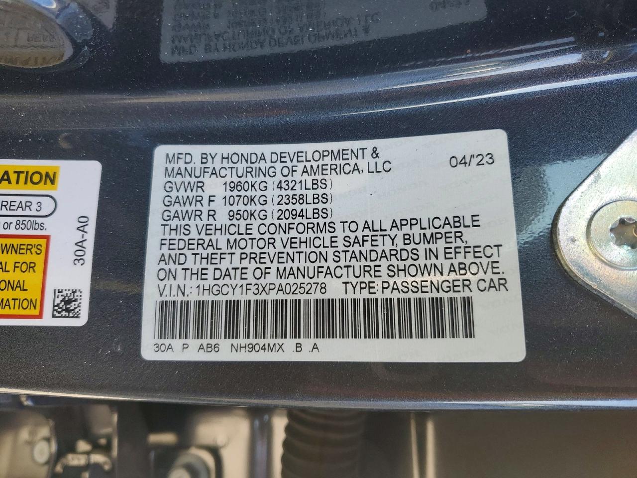 Honda Accord Ex