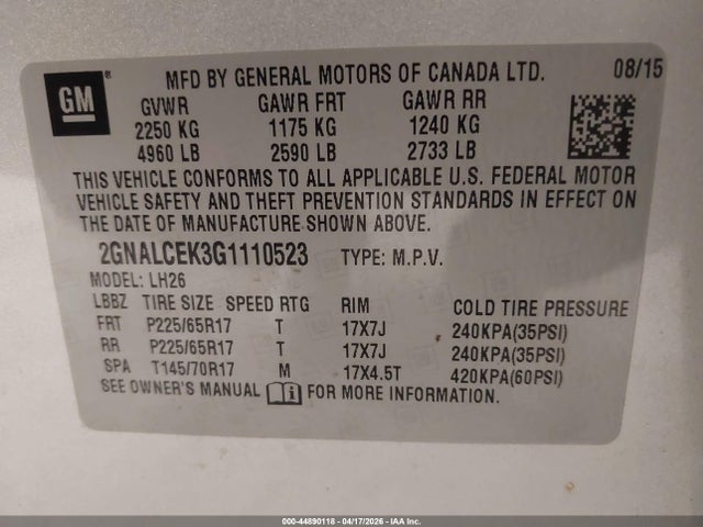 Chevrolet Equinox Lt