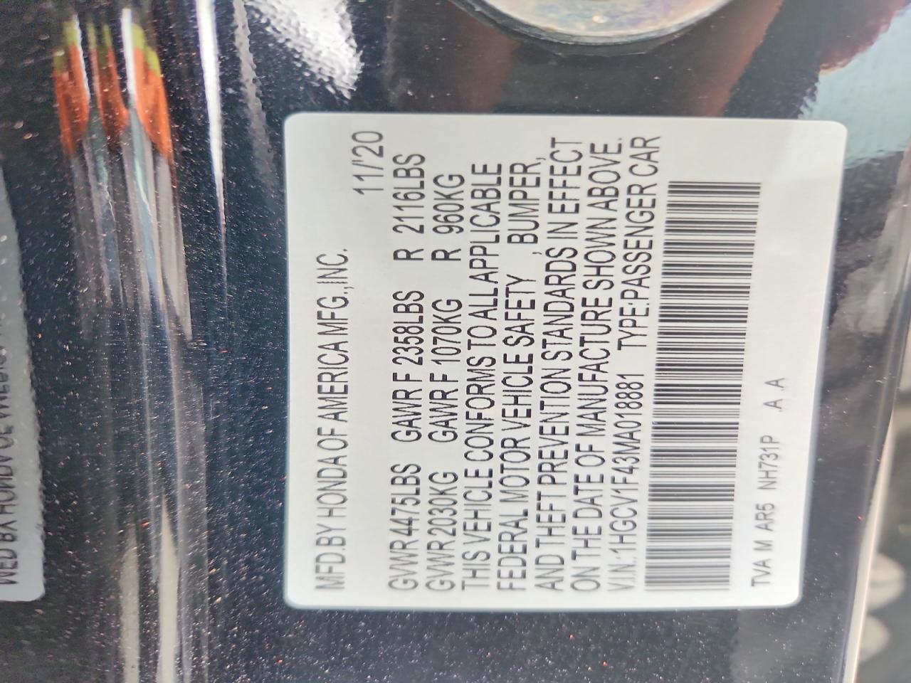 Honda Accord Sport Se