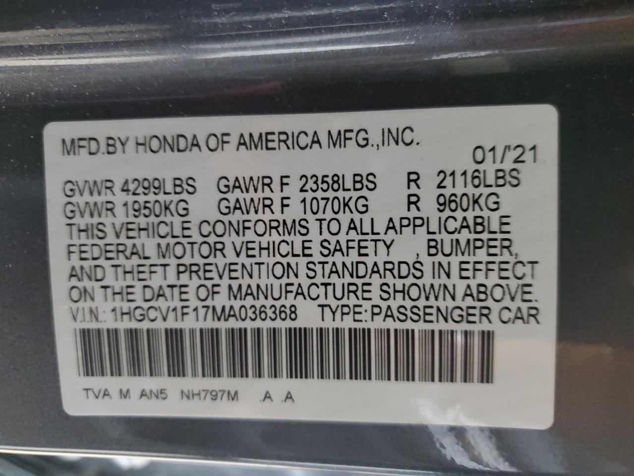 Honda Accord Lx