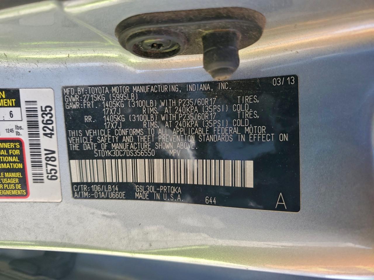 Toyota Sienna Xle