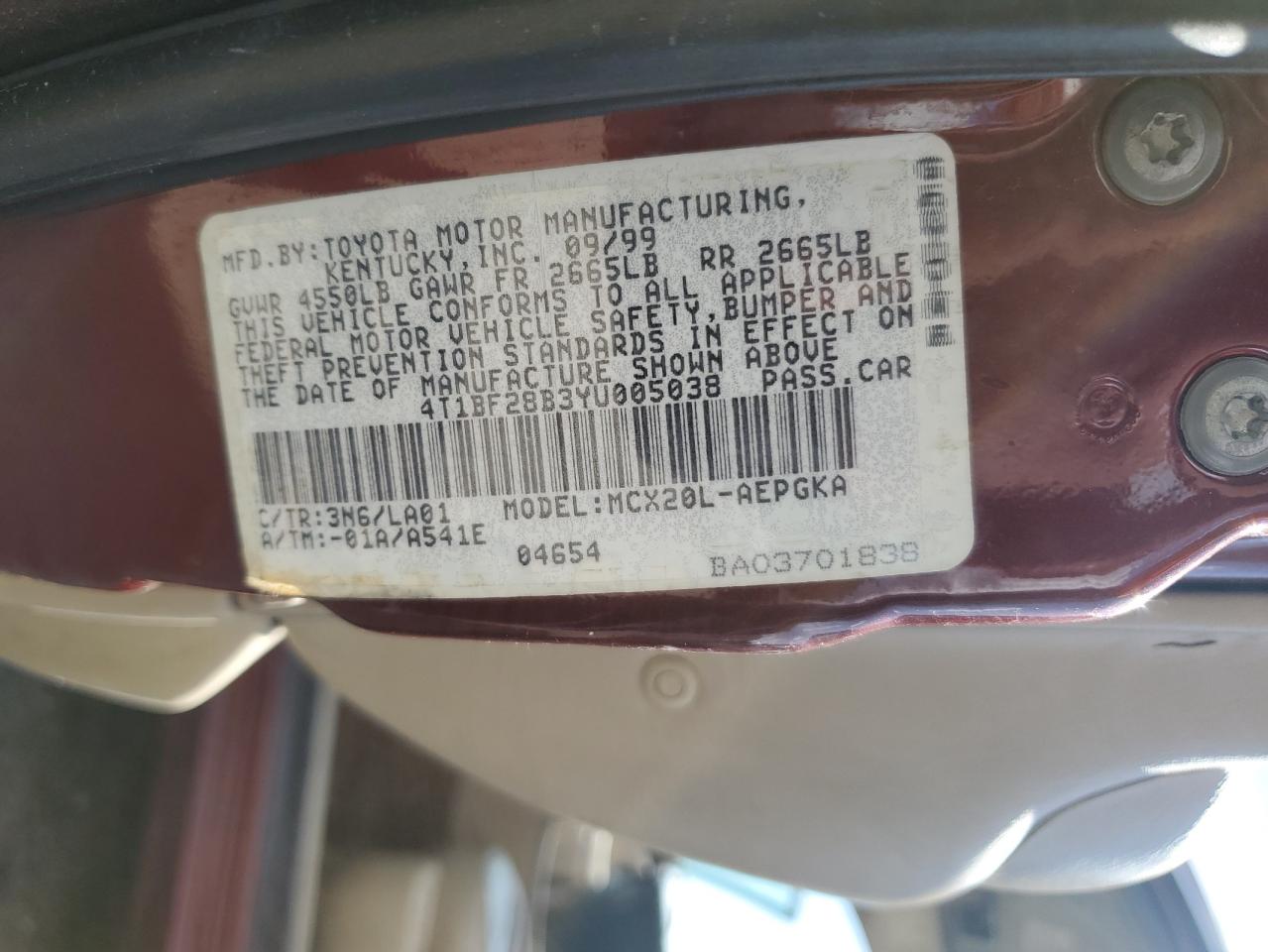 Toyota Avalon Xl