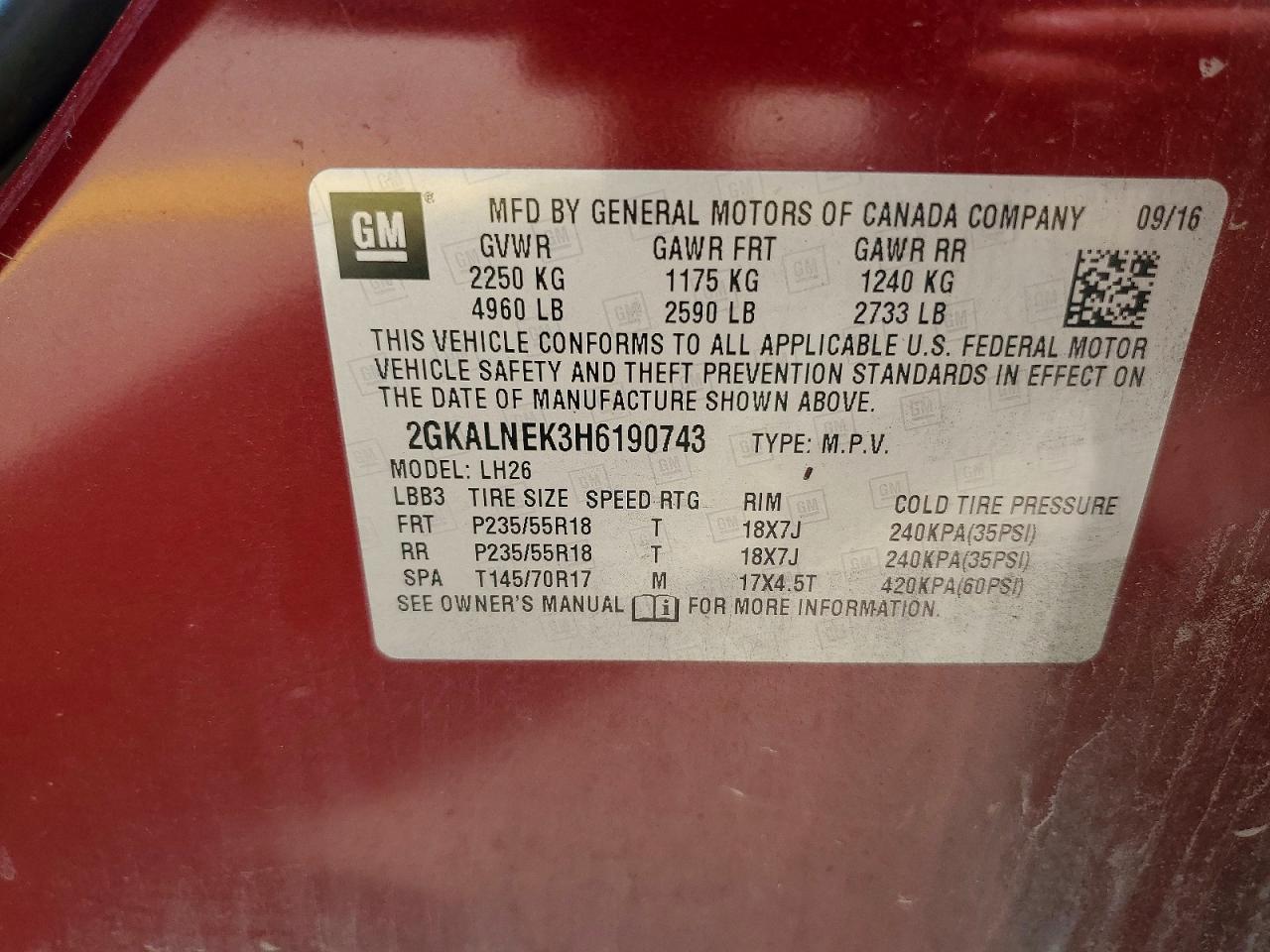GMC Terrain Sle