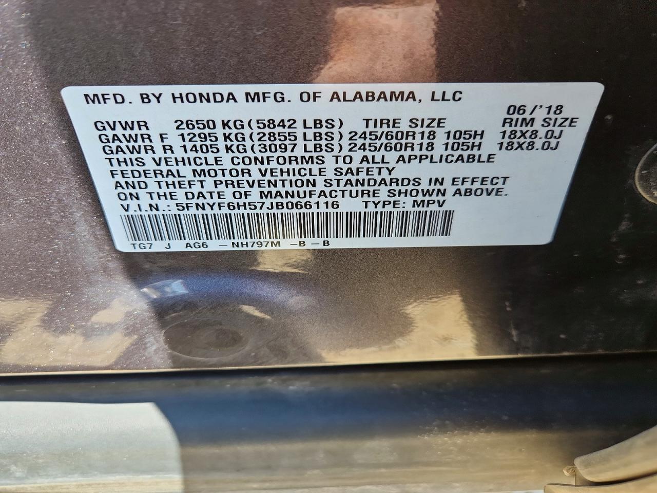Honda Pilot Exl