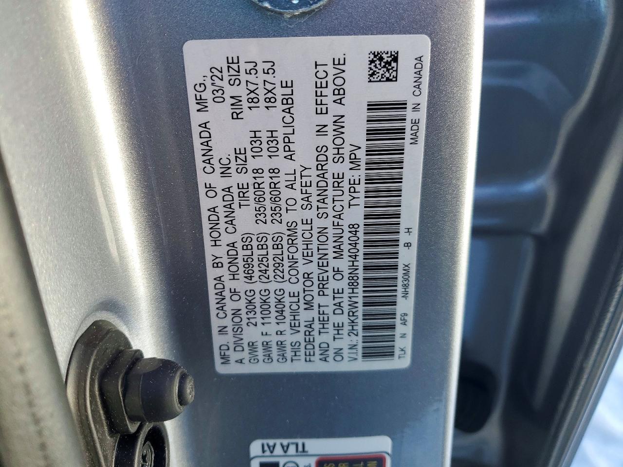 Honda Crv Exl