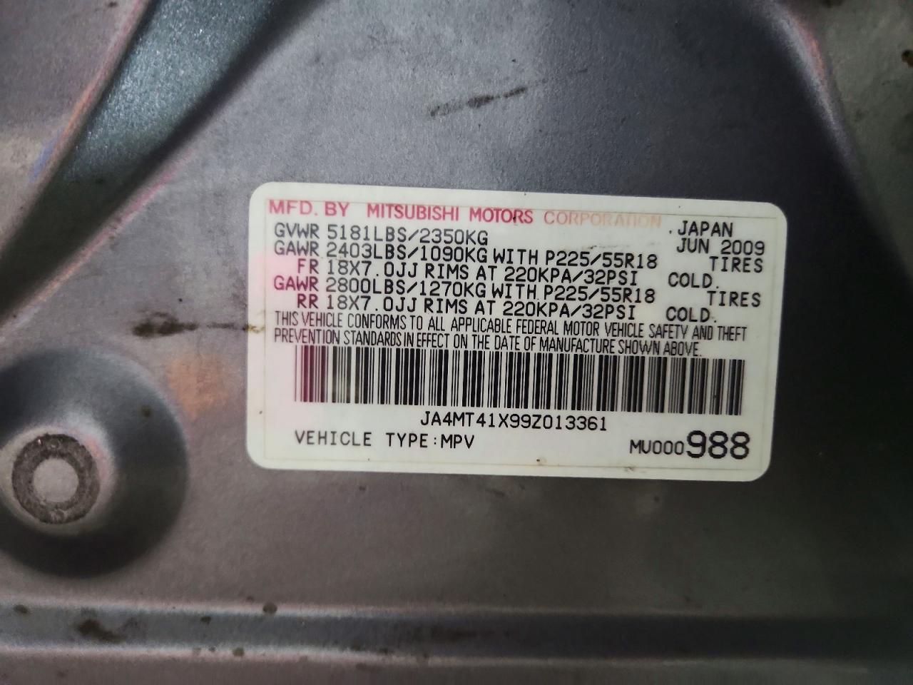 Mitsubishi Outlander Xls