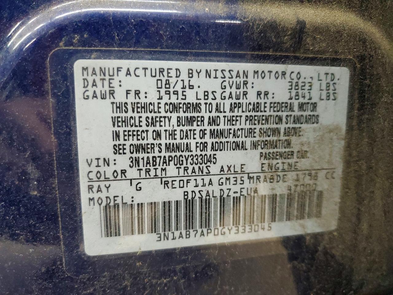 Nissan Sentra Sv