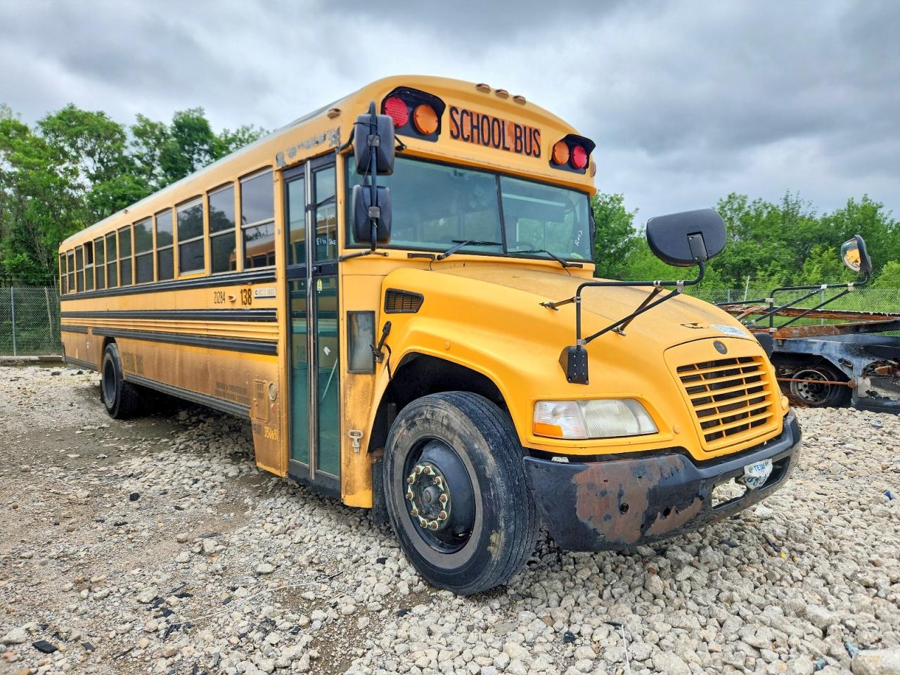 Salvage Blue Bird School Bus Transit Bus Image