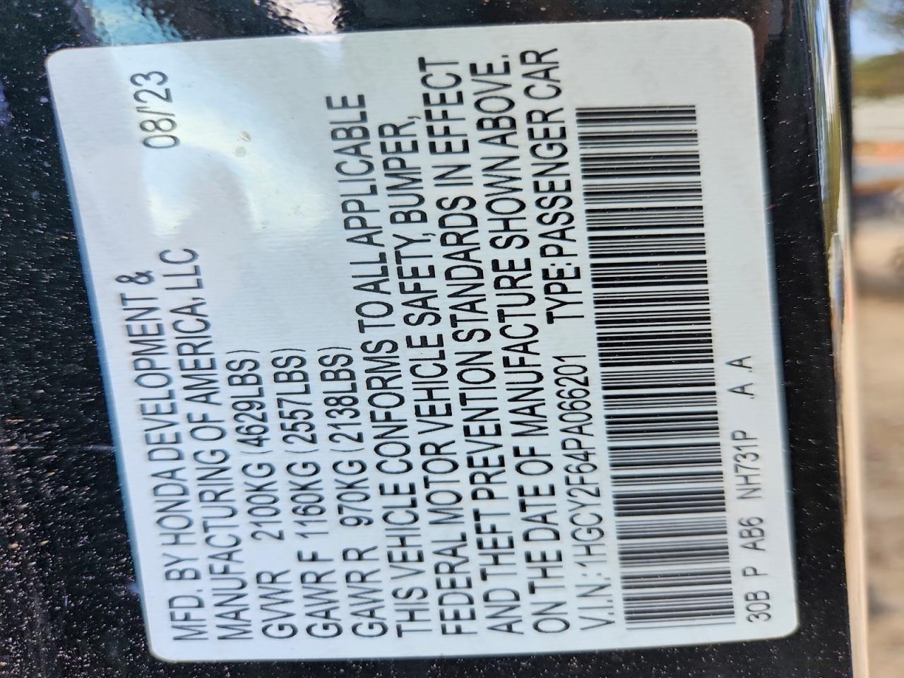 Honda Accord Hybrid Exl