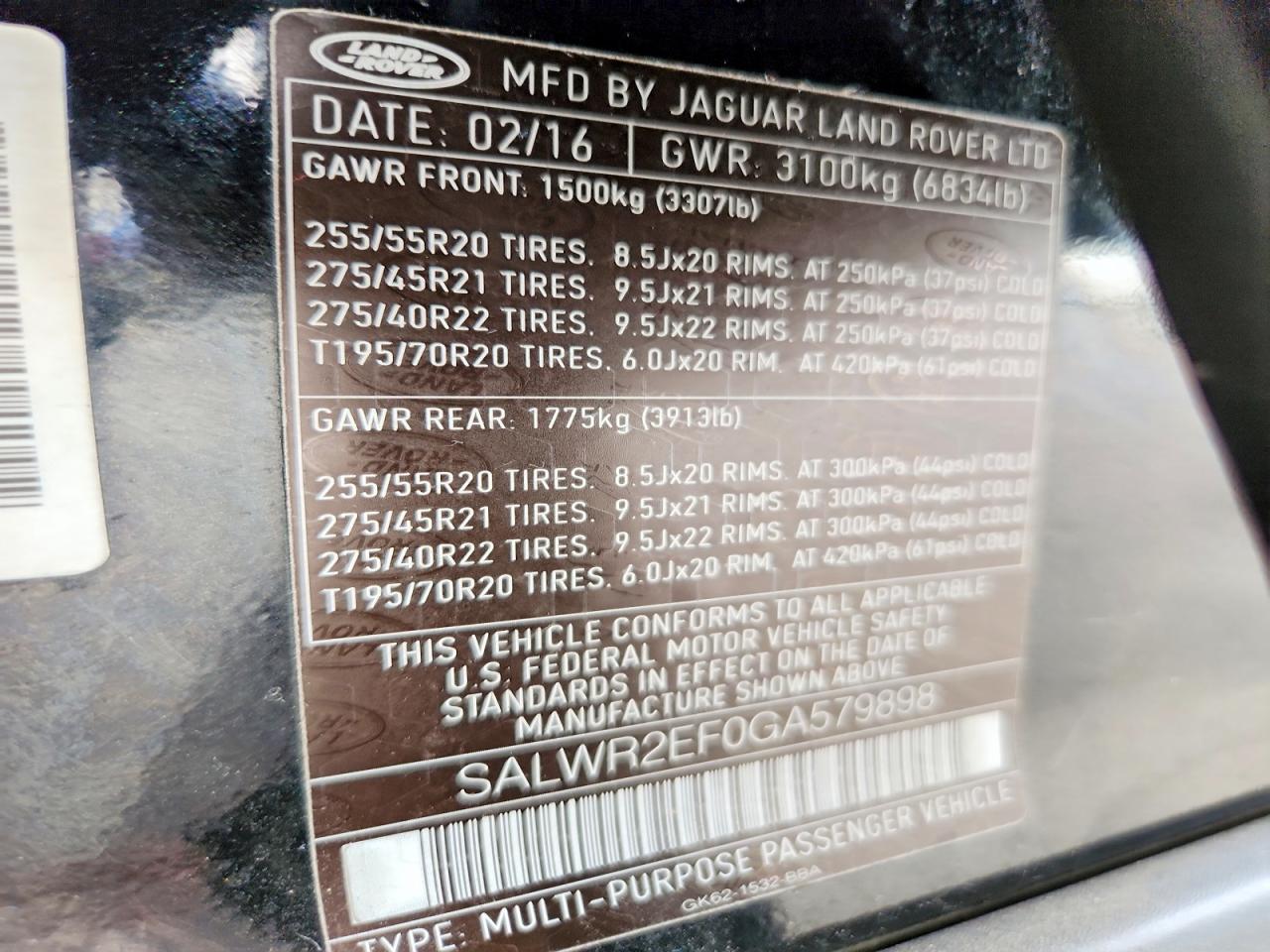 Land Rover Range Rover Sc