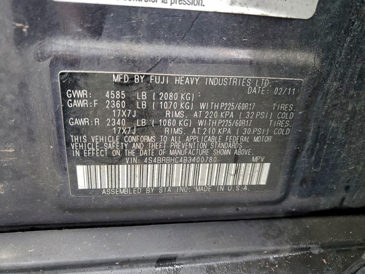Subaru Outback 2.5i Premium