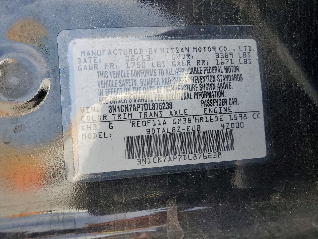 Nissan Versa 1.6 S
