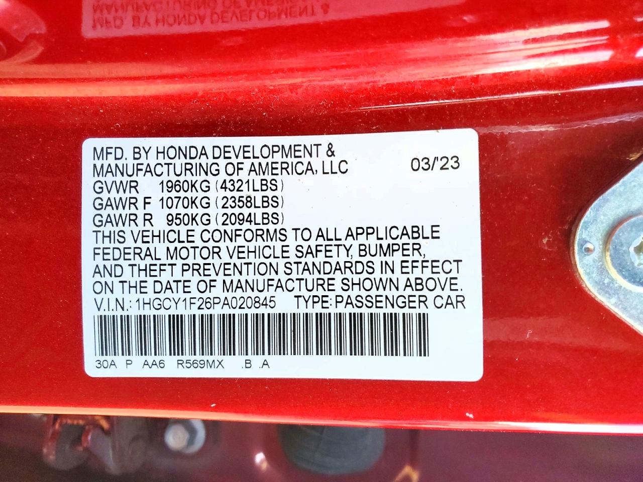 Honda Accord Lx