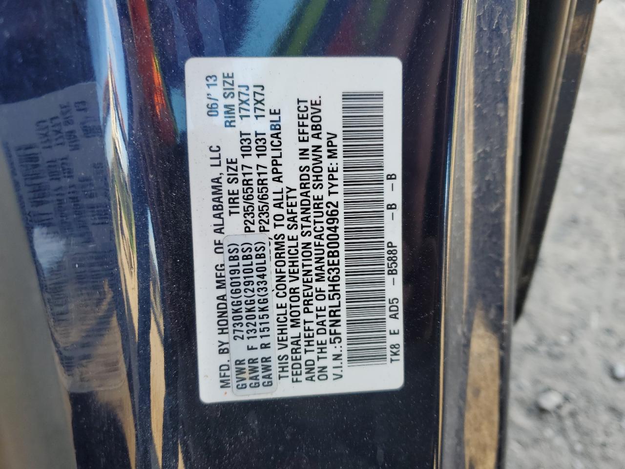 Honda Odyssey Exl