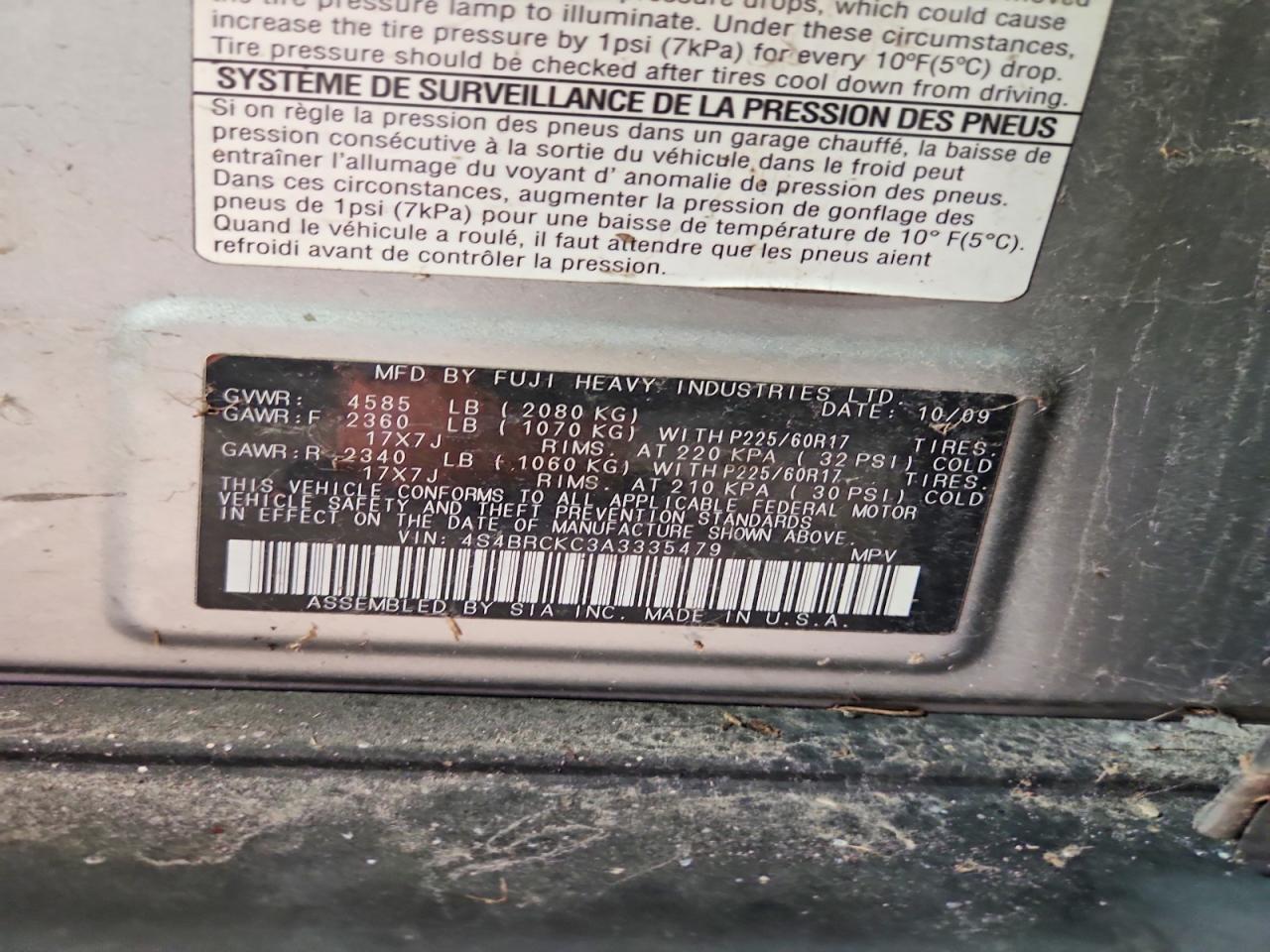 Subaru Outback 2.5i Limited