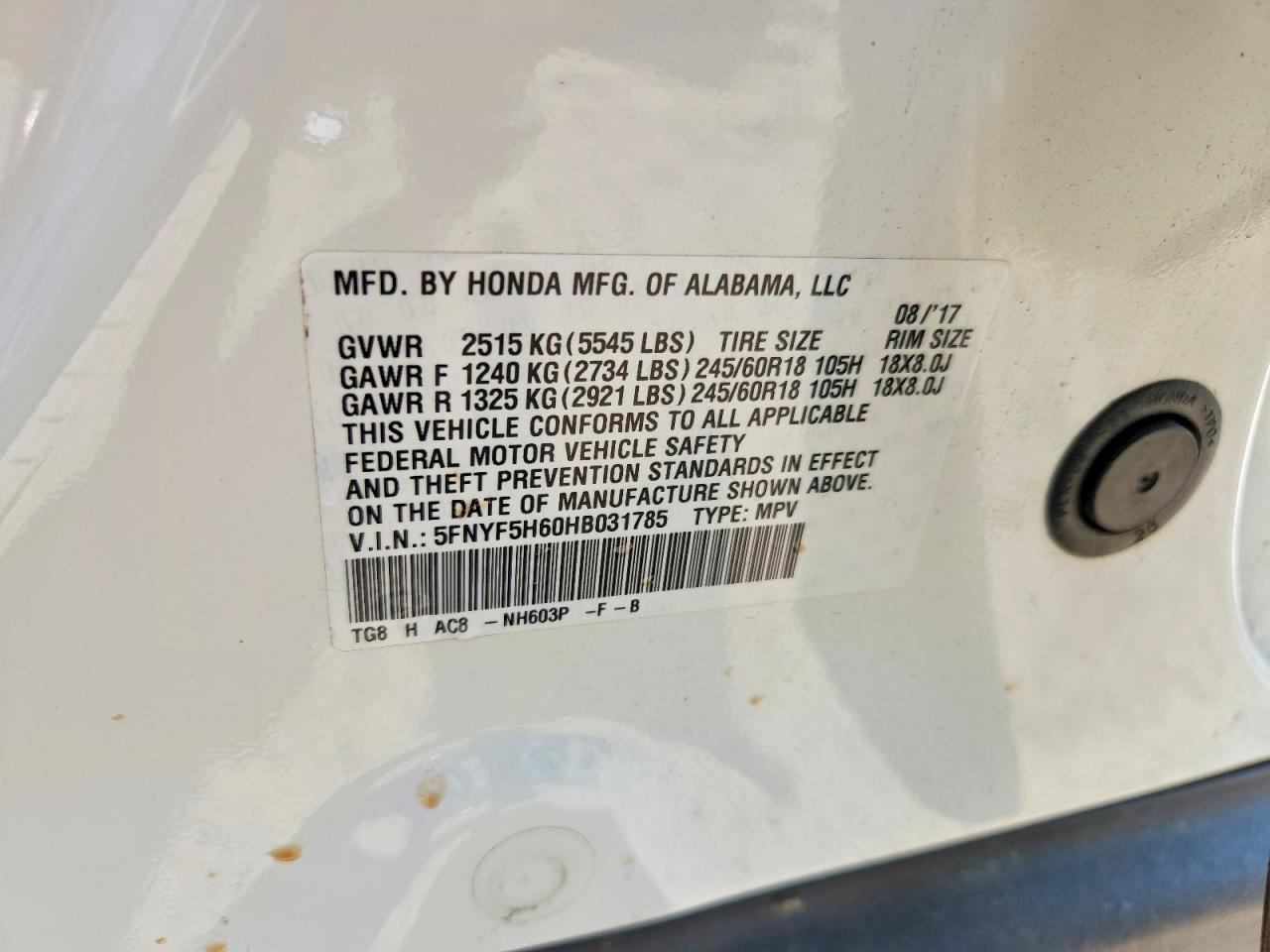Honda Pilot Exl