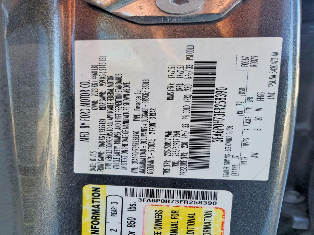 Ford Fusion Se