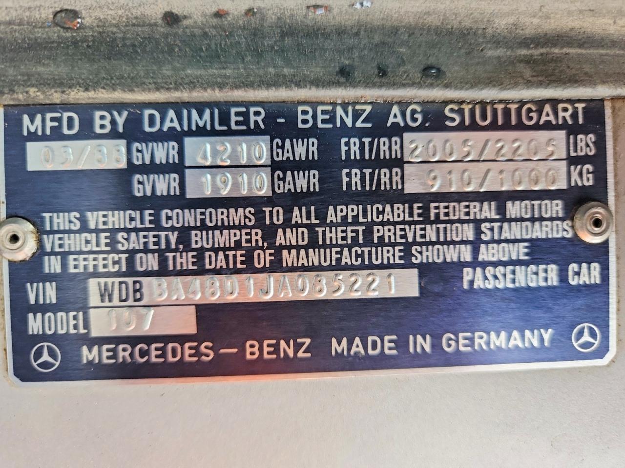 Mercedes-Benz S-Class Sl
