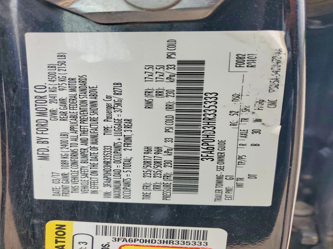 Ford Fusion Se