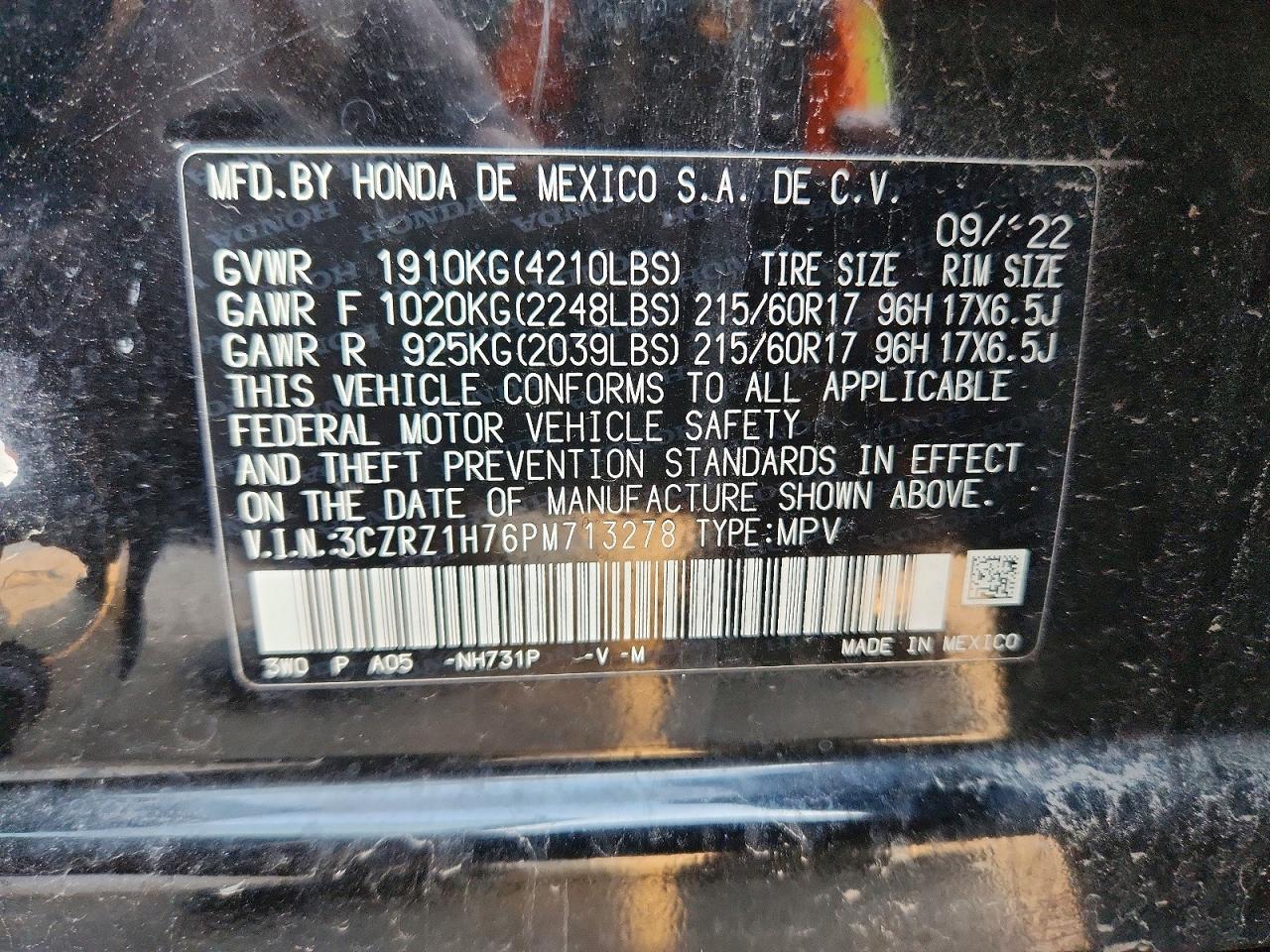 Honda HR-V Exl