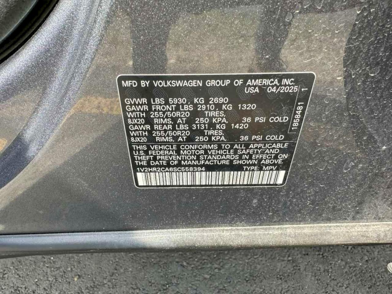 Volkswagen Atlas Se