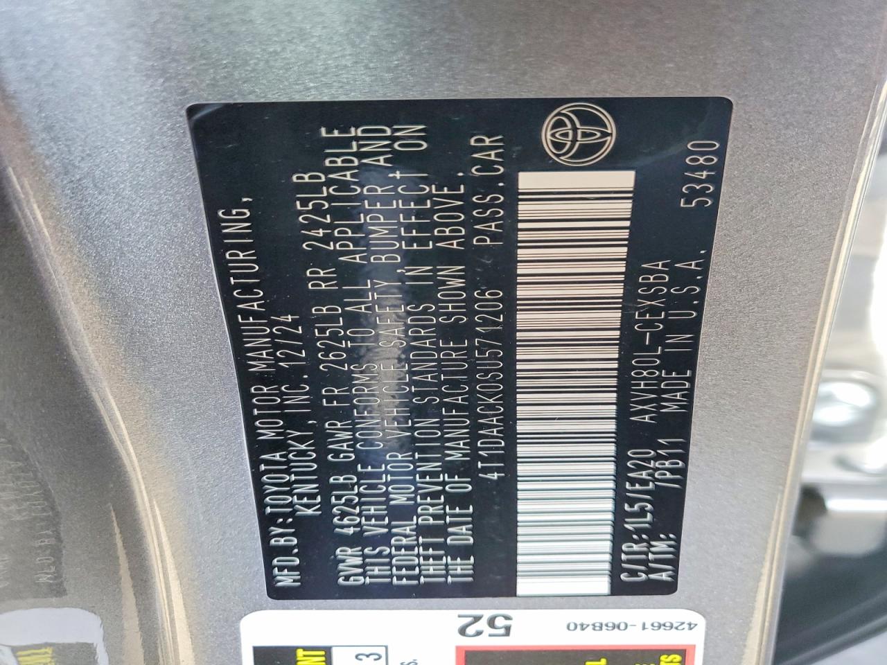 Toyota Camry Se