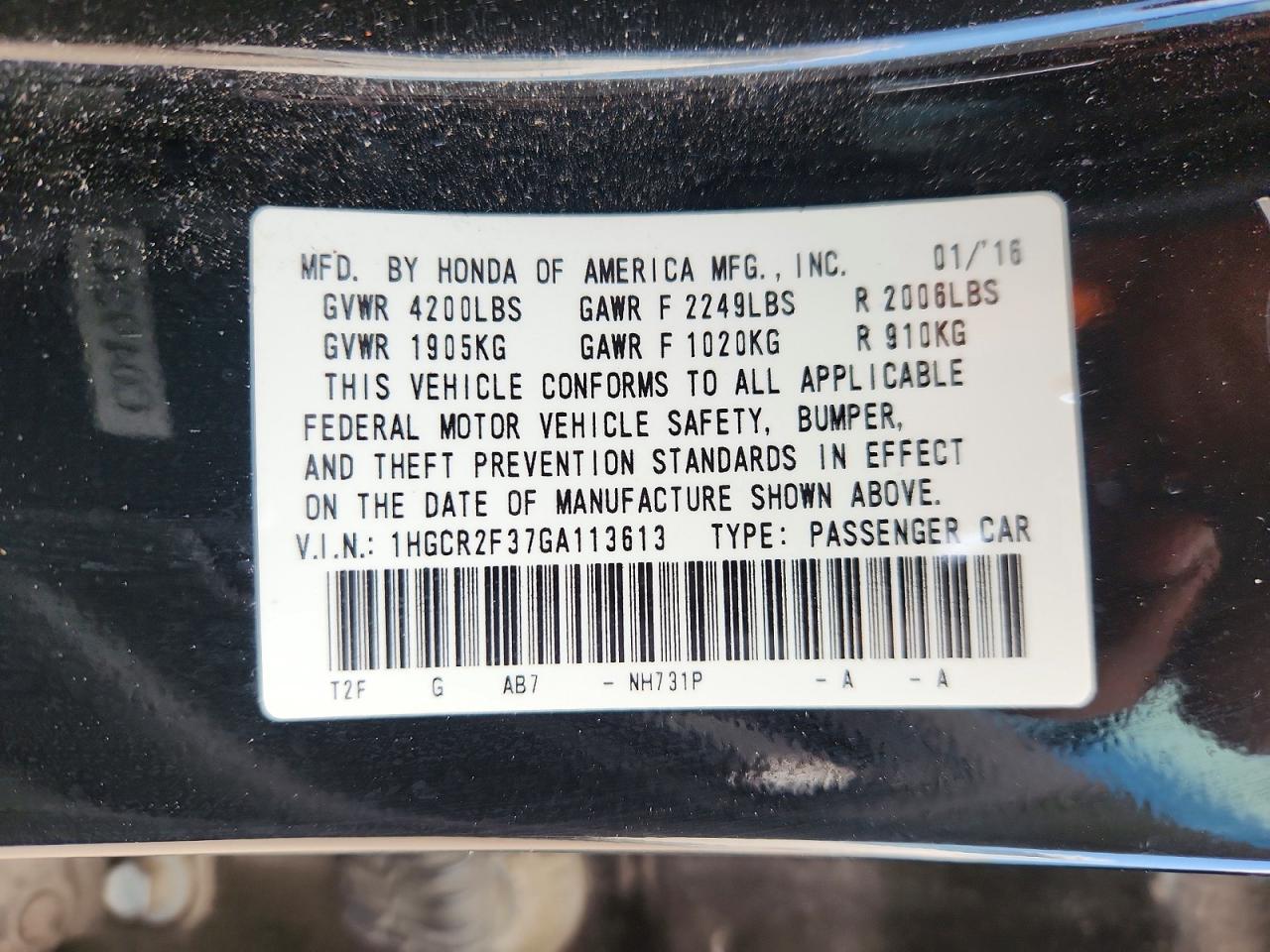 Honda Accord Lx