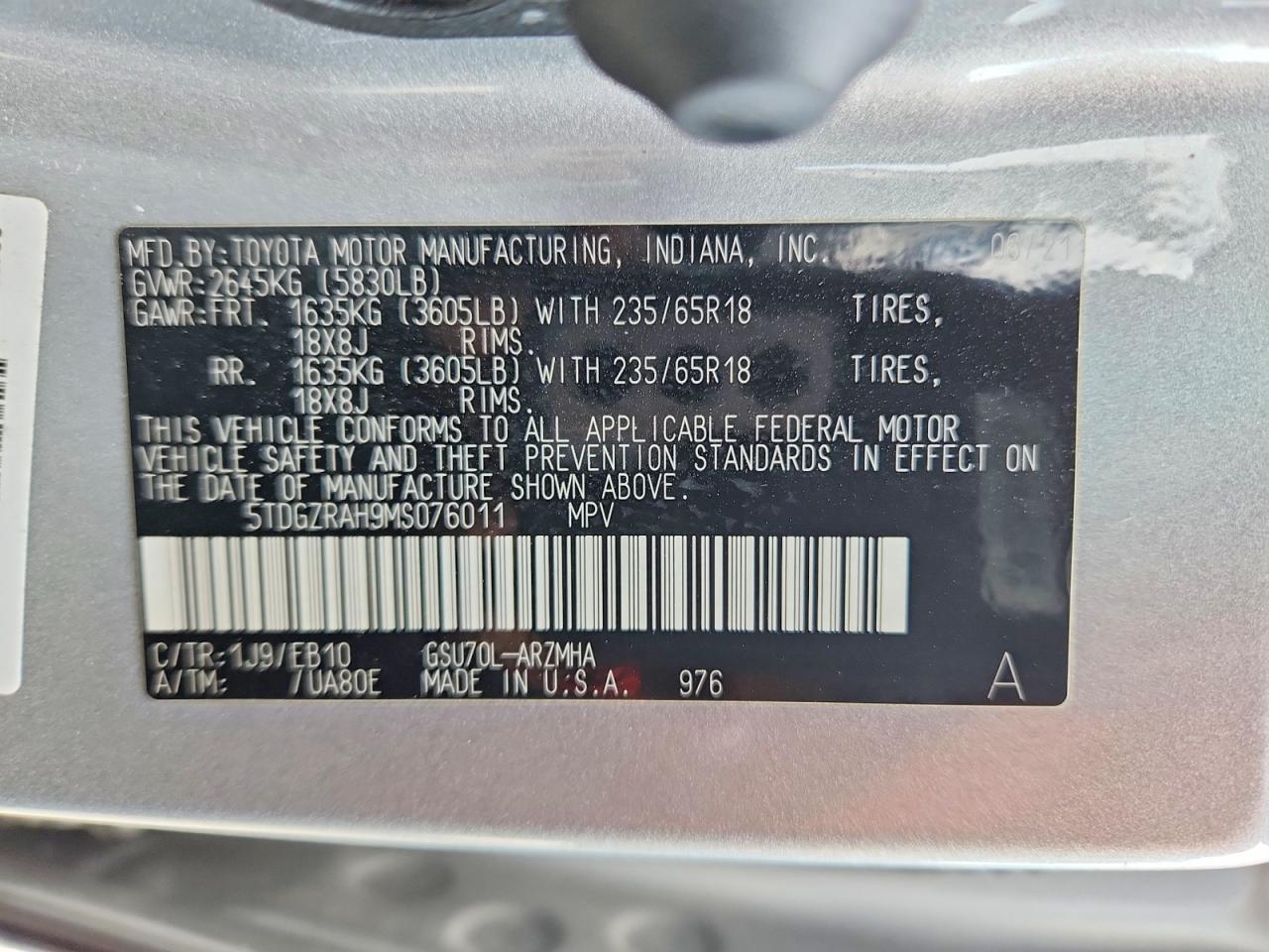 Toyota Highlander Xle