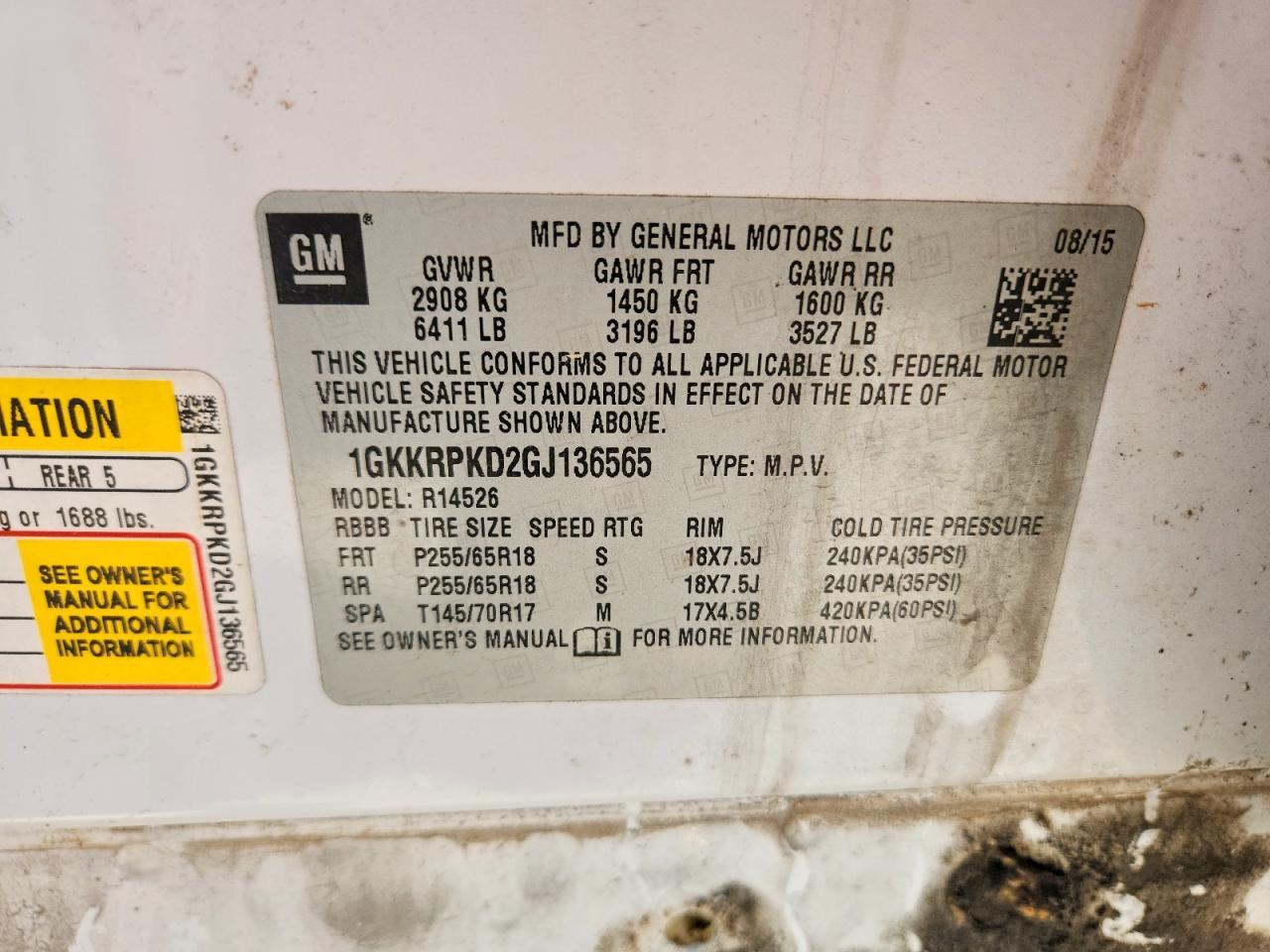 GMC Acadia Sle