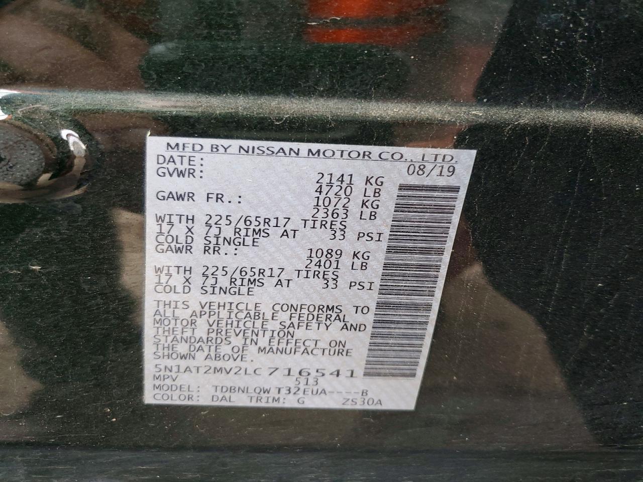 Nissan Rogue Sv